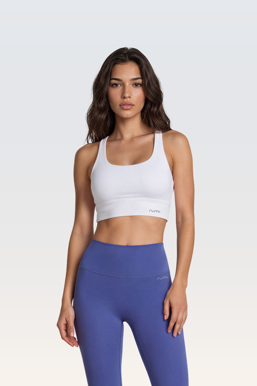 W SunSoft Stringy Crop Top Bra - Snow