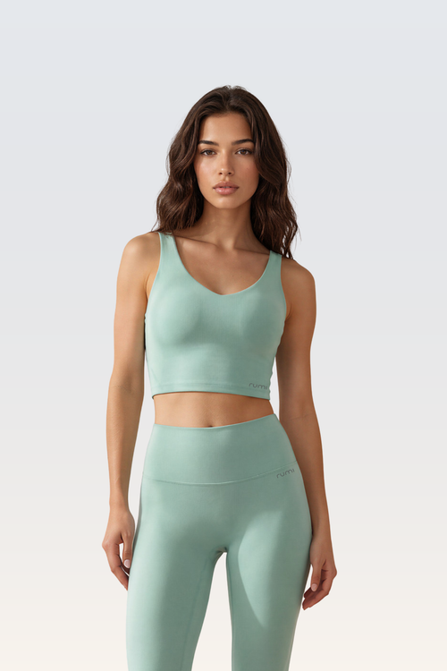 W SunSoft Tank Bra - Peacock Light