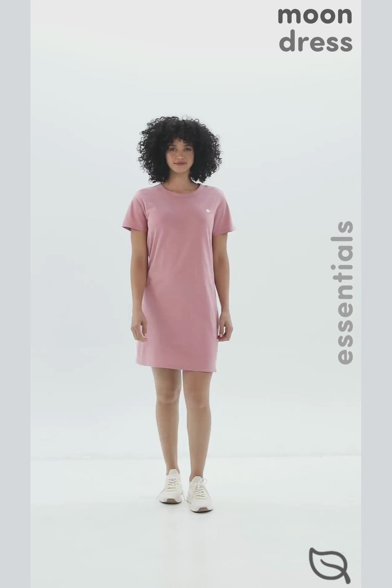 W Moon Air Dress Organic - Dusty Rose