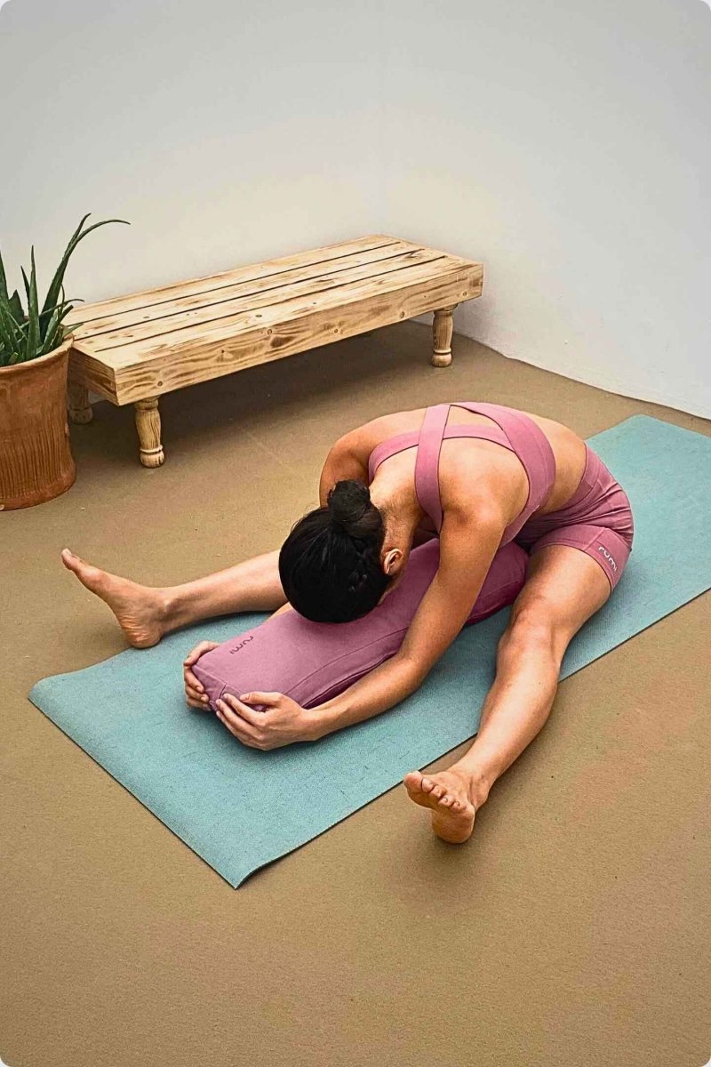 Rumi Earth - Cotton Yoga Bolster – Lean - Dusty Rose - RU - YCB - LN - DE - Yoga Props