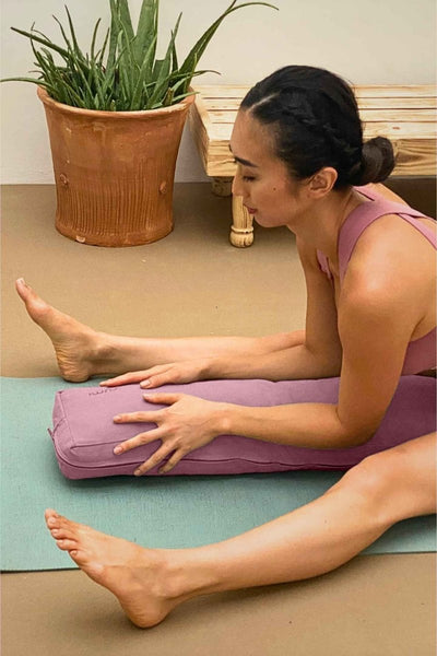 Rumi Earth - Cotton Yoga Bolster – Lean - Dusty Rose - RU - YCB - LN - DE - Yoga Props