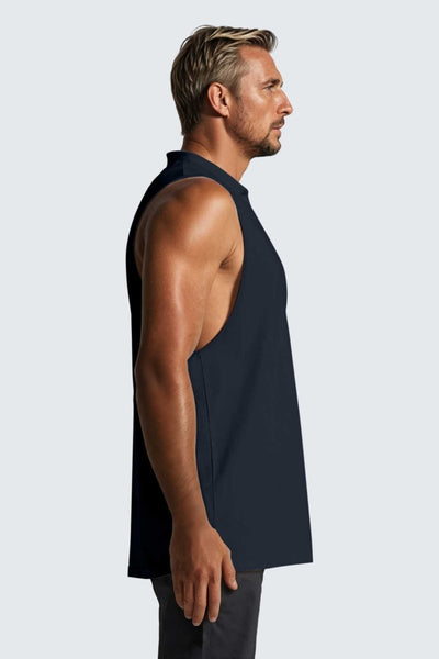 Rumi Earth - M Moon Air Muscle Tank - Midnight - R531240MTP - Tops