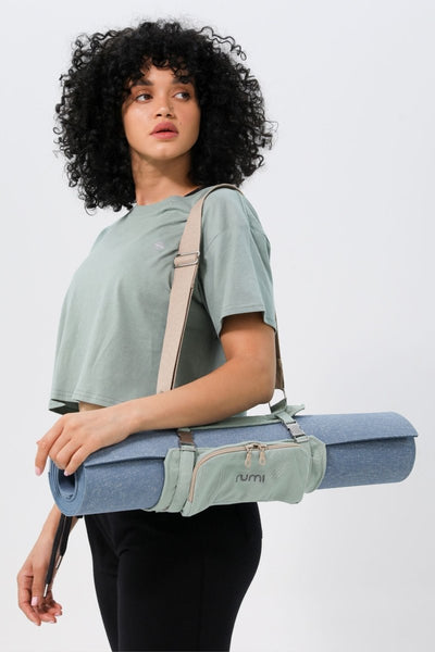 Rumi Earth - Origami Mat Carrier - Peacock Light - RU - OMC - 01 - LP - Yoga Mat Carrier