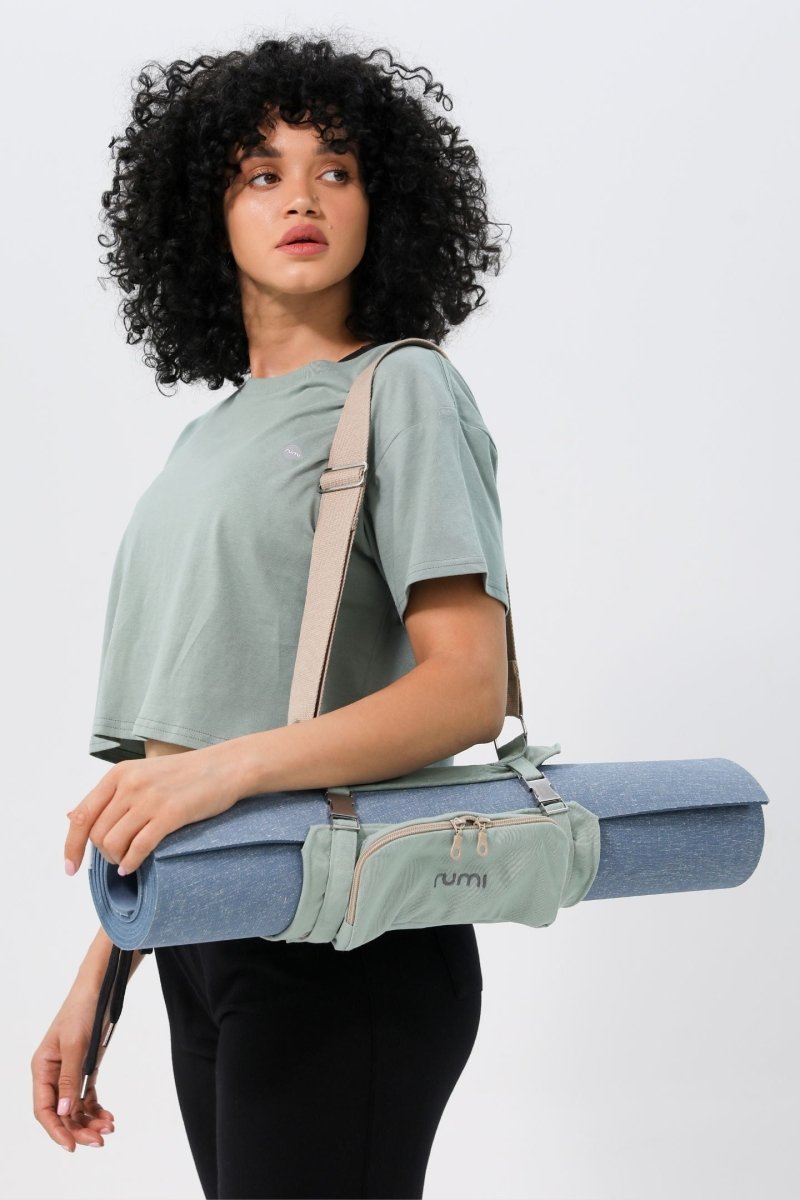 Rumi Earth - Origami Mat Carrier - Peacock Light - RU - OMC - 01 - LP - Yoga Mat Carrier