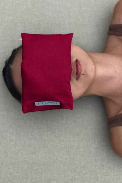 Rumi Earth - Rumi Eye Pillow Maroon - RU - TH - EP - MN - Wellness