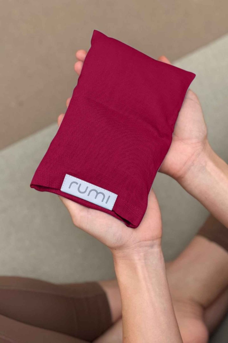 Rumi Earth - Rumi Eye Pillow Maroon - RU - TH - EP - MN - Wellness