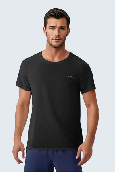 Rumi Earth - WU Sun Fit Tee Waffle - Black - R521220BKP - 